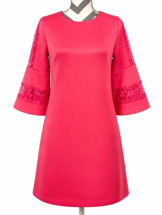 New York & Company Dresses & Skirts - NY&Co Lace Trim Popover Dress - Size XS